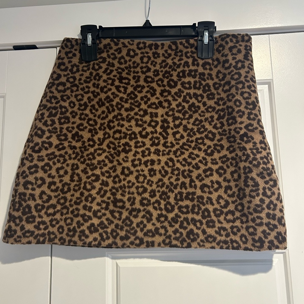 NWT Loft Leopard Print Mini Skirt size 12